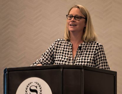 Christy Cook speaking